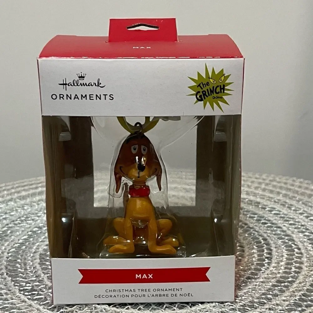 Hallmark Dr Seuss How the Grinch Stole Christmas Max Ornament NWT